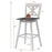 Set of 2 29 Inch 360-Degree Swivel Bar Stools for Home Restaurant