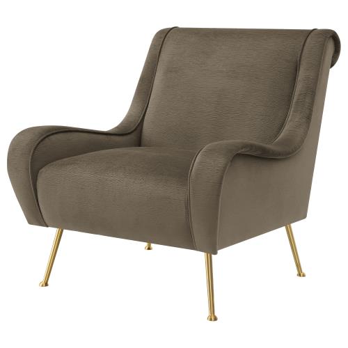 Ricci Upholstered Saddle Arms Accent Chair