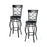 Set of 2 30 Inch Bar Stool with Backrest and Footrest