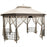 10’x 12’ Octagonal Patio Gazebo with Mosquito Net