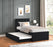 MAYA Twin Platform Bed w/ Trundle