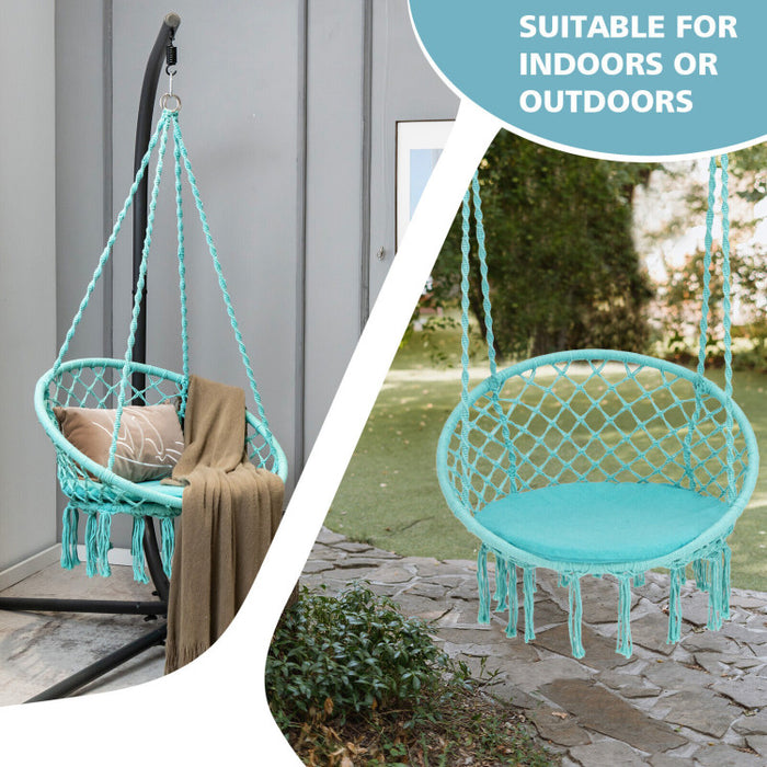 Cushioned Hammock Swing Chair with Hanging Kit