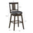 24/29 Inch 360 Degree Swivel Classic Wooden Counter Height Bar Stool