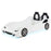 Cruiser Car Themed Twin Bed With Underglow Lights White