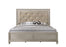 Lila Champagne Upholstered Panel Bed