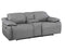 Alpine Dual-Power Leather Console Loveseat