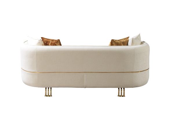 Helena Ivory Velvet Sofa & Loveseat