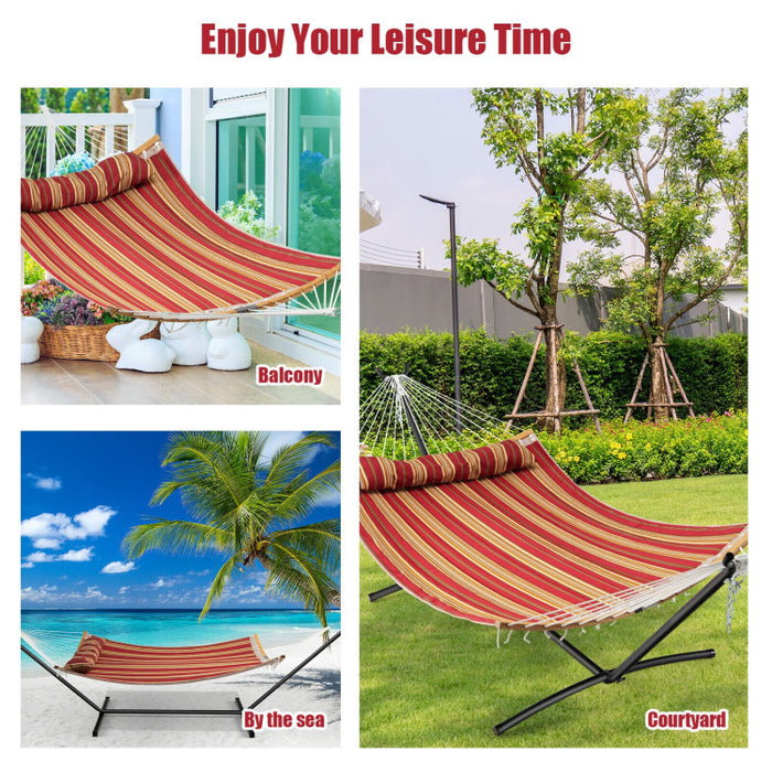 Outdoor Hammock with Detachable Pillow