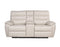 Duval Dual Power Reclining Console Loveseat, Ivory