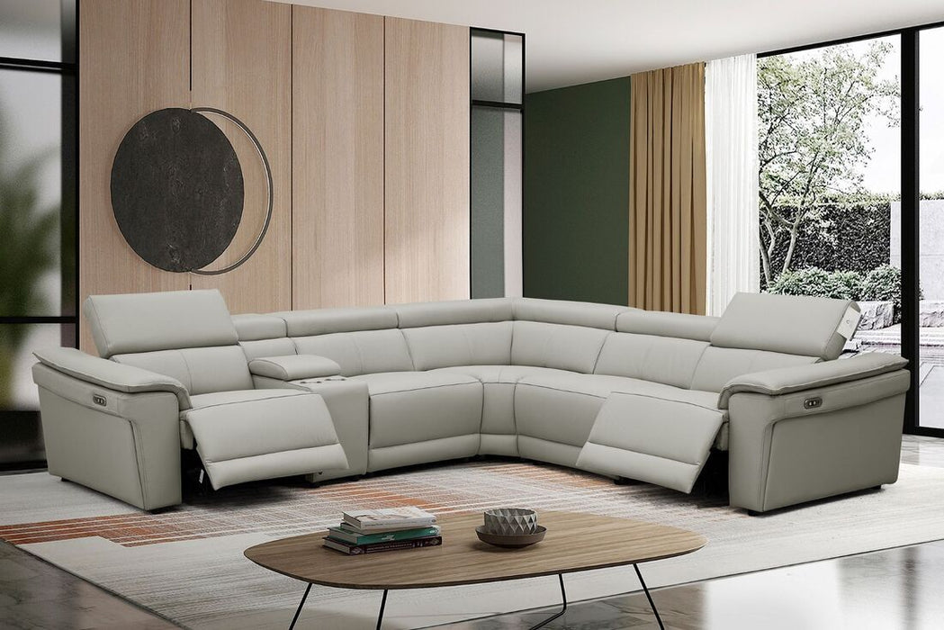 NEWYORK LEATHER Power Reclining Sectional