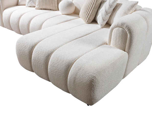 Lis Ivory Boucle RAF Sectional