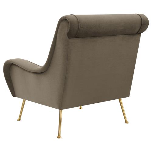 Ricci Upholstered Saddle Arms Accent Chair