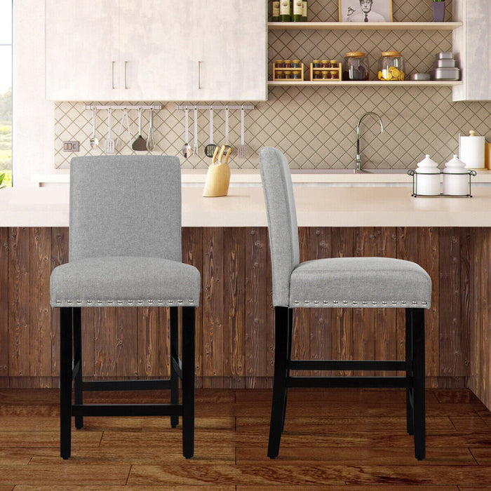 25 Inch Kitchen Chairs with Rubber Wood Legs