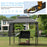 13.5 x 4 Feet Patio BBQ Grill Gazebo Canopy with Dual Side Awnings