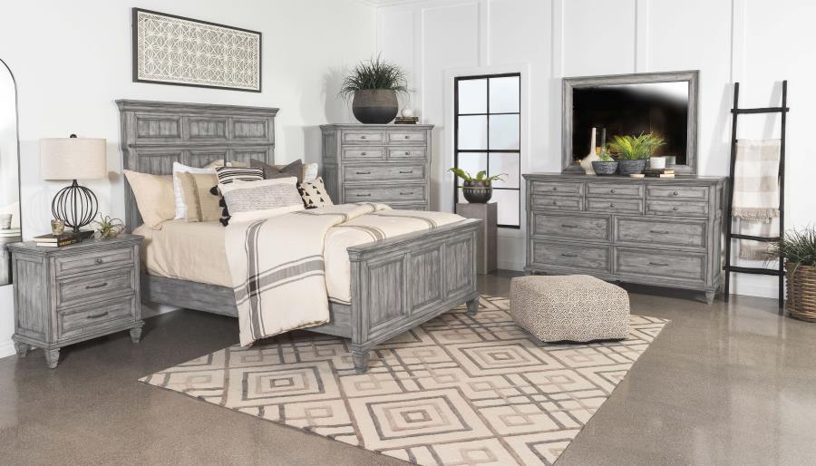 Avenue Panel Bed Grey