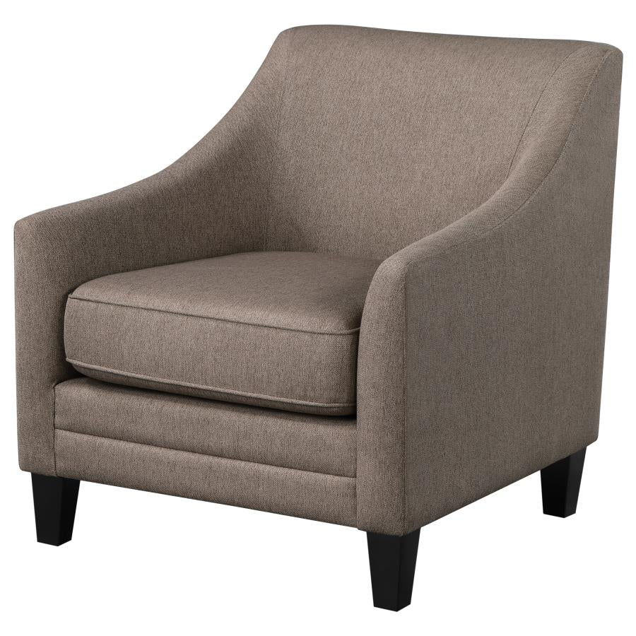 Liam Upholstered Sloped Arm Accent Club Chair