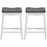 Set of 2 24-Inch Height Backless Counter Stool with Footrest