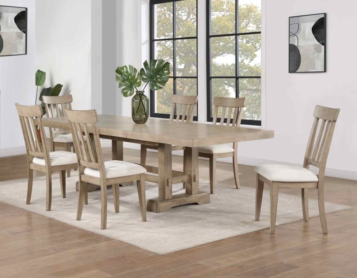 Napa 108-inch Dining Table with 2/18-inch Leaves