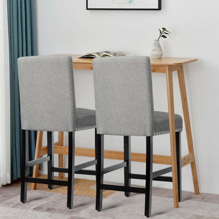 25 Inch Kitchen Chairs with Rubber Wood Legs