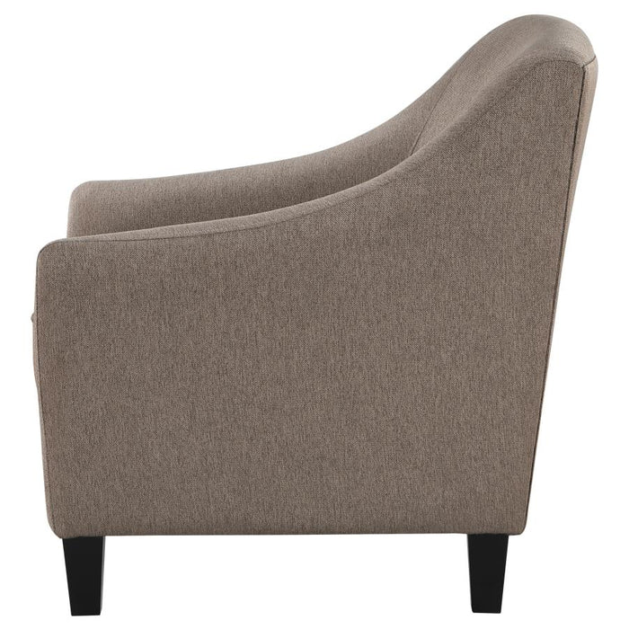 Liam Upholstered Sloped Arm Accent Club Chair