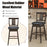 24/29 Inch 360 Degree Swivel Classic Wooden Counter Height Bar Stool