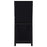 Windrose Full Length Floor Standing Tempered Mirror with LED Lighting Black