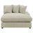 Blaine Upholstered Reversible Sectional Sofa Set With Amrless Chair Sand