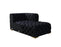 Neva Black Velvet Double Chaise Sectional