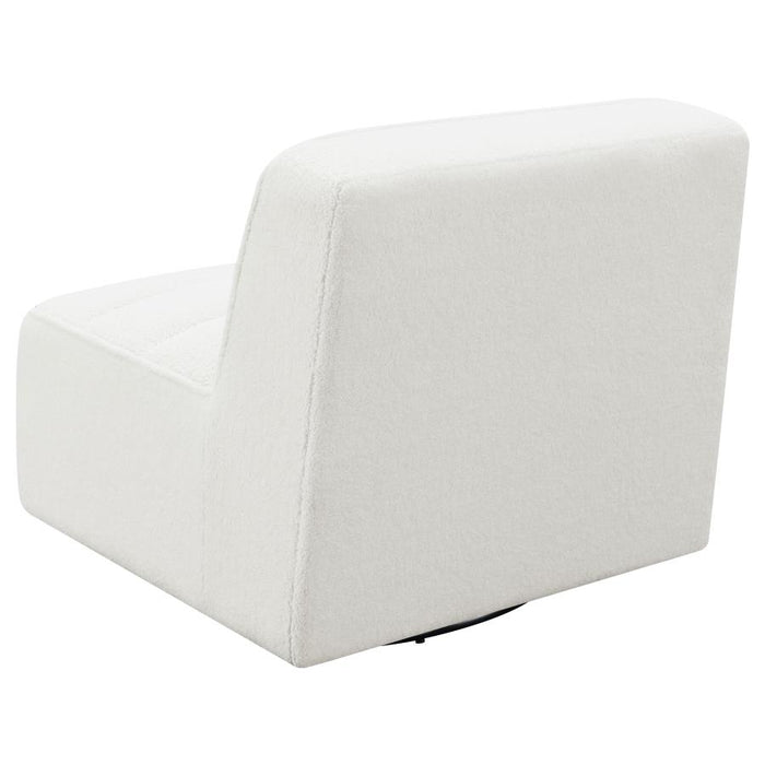 Cobie Upholstered Swivel Armless Chair