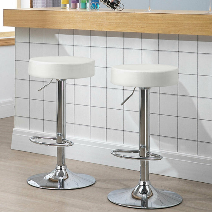 1 Piece Round Bar Stool Adjustable Swivel Pub Chair