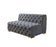 Neva Gray Velvet Double Chaise Sectional