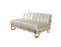 Santana Ivory Velvet Double Chaise Sectional