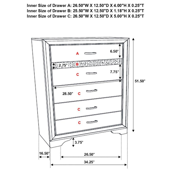 Miranda Platform Storage Bedroom Set