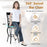 Set of 2 30 Inch Bar Stool with Backrest and Footrest