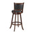 2 Pieces 29 Inch Wooden Swivel Height Bar Stool with PVC Cushioned Seat