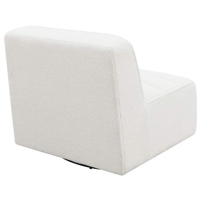 Cobie Upholstered Swivel Armless Chair