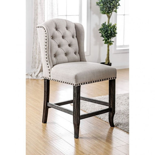 SANIA COUNTER HT. WINGBACK CHAIR (2/BOX)