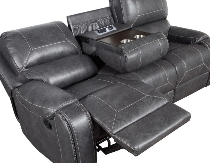 Keily Manual Reclining Sofa w/Dropdown Table