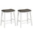 26 Inch Counter Height Bar Stool Set of 2 with Upholstered Seat