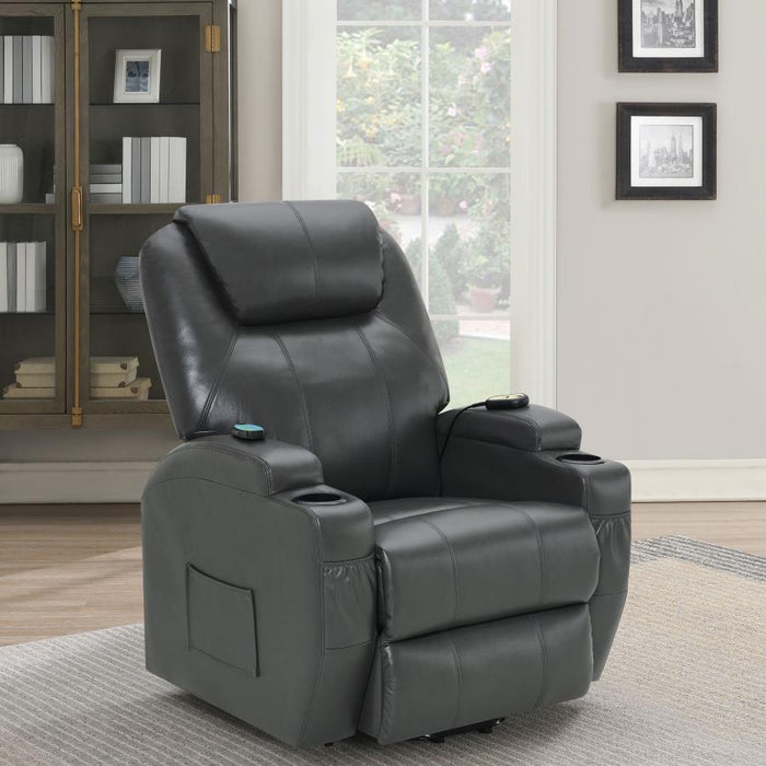 Sanger Upholstered Power Lift Recliner Chair with Massage