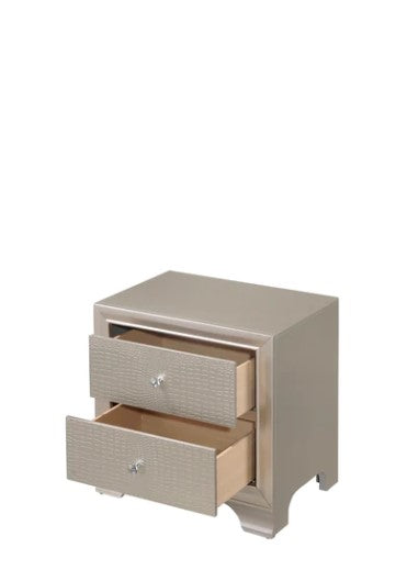 Lyssa Champagne Nightstand