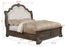 Sheffield Antique Gray Upholstered Panel Bed