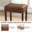 24 Inch Upholstered PU Leather Bar Stools Set of 2