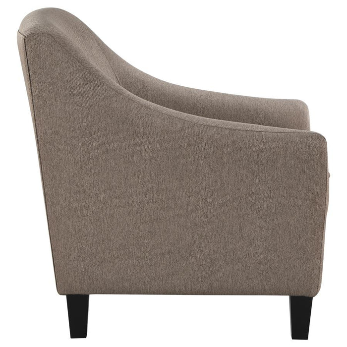 Liam Upholstered Sloped Arm Accent Club Chair