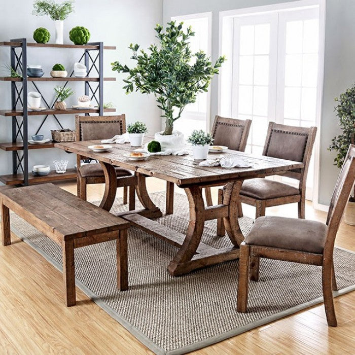 GIANNA 77" 6 PIECE DINING SET