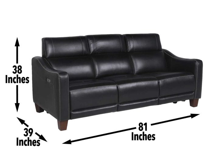 Giorno Dual-Power Leather Sofa