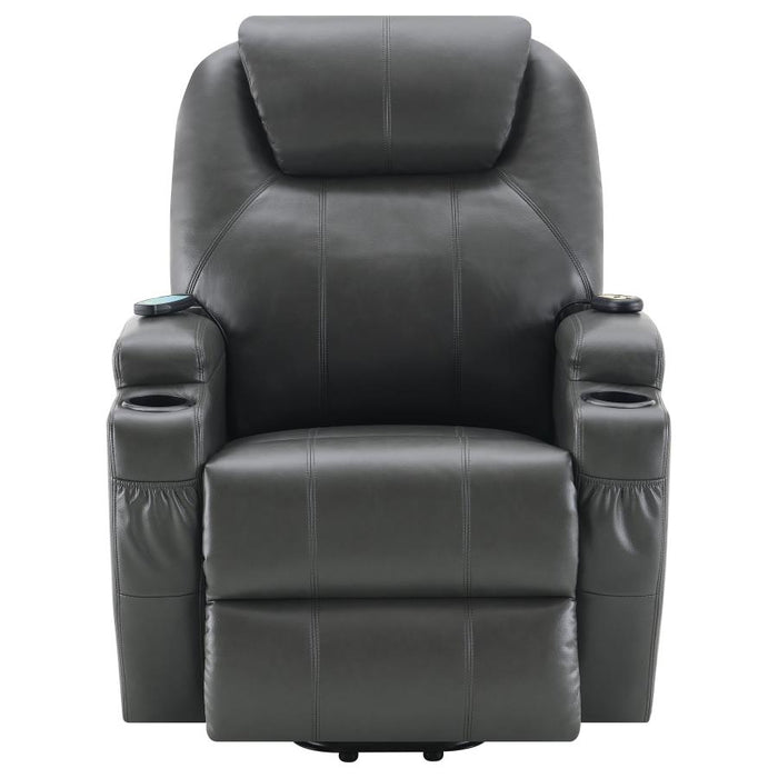 Sanger Upholstered Power Lift Recliner Chair with Massage