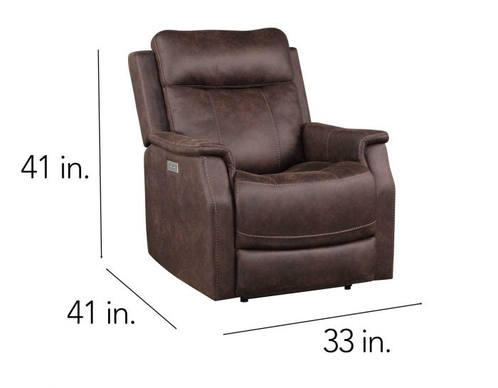 Valencia Dual-Power Leatherette Recliner