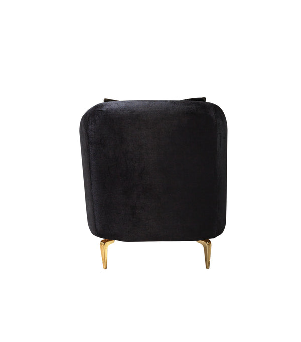 Santana Black Velvet Chair