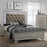 Lyssa Champagne LED Upholstered Panel Bed